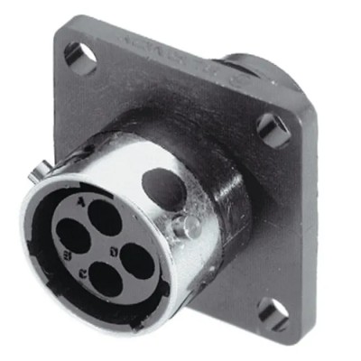 Souriau Sunbank by Eaton Circular Connector 12 Contacts Flange Mount Plug Female IP65 2kV Crimp UTG01412SH