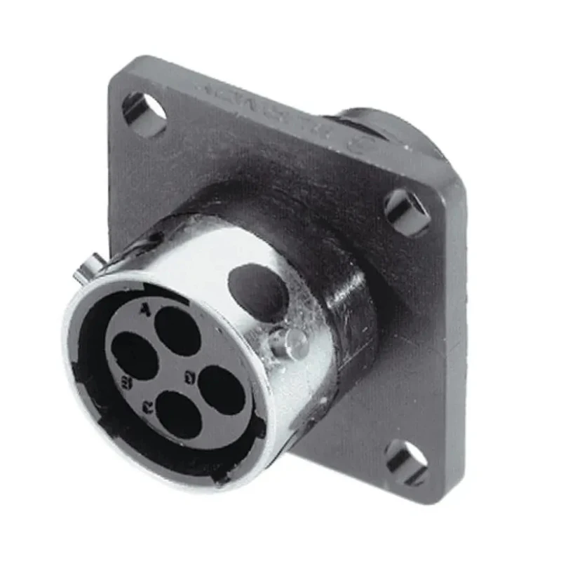 Souriau Sunbank by Eaton Circular Connector 12 Contacts Flange Mount Plug Female IP65 2kV Crimp UTG01412SH
