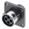 Souriau Sunbank by Eaton Circular Connector 12 Contacts Flange Mount Plug Female IP65 2kV Crimp UTG01412SH