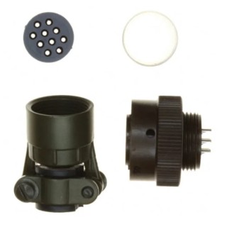Souriau Sunbank by Eaton MIL Spec Circular Connector 10 Way Copper Alloy Straight Cable Male 7.5A 200V AC 85106EC1210P50