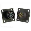 Souriau Sunbank by Eaton Circular Connector, 7 Contacts, Flange Mount, Standard Size, Plug, Female, IP68 IP69K UTS010E7S