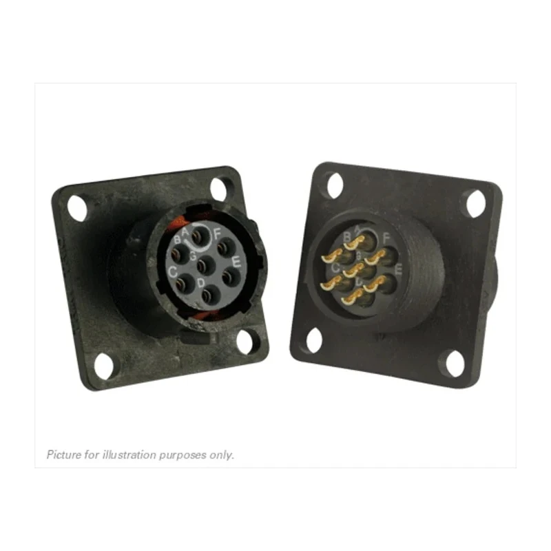 Souriau Sunbank by Eaton Circular Connector, 7 Contacts, Flange Mount, Standard Size, Plug, Female, IP68 IP69K UTS010E7S