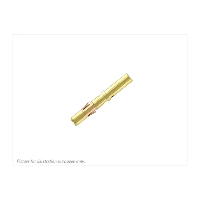 Souriau Sunbank by Eaton Female Crimp Circular Connector Contact, Contact Size 16, Wire Size 14,16AWG, Gold Plated RC14M50K