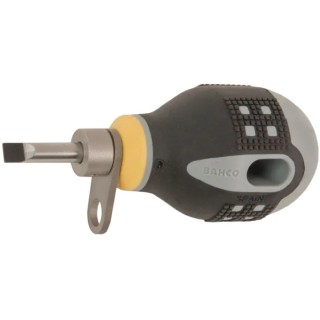 Bahco Stubby Screwdriver, 25 mm Alloy Steel Blade, Insulated, 83mm Overall Length TAHBE-8350