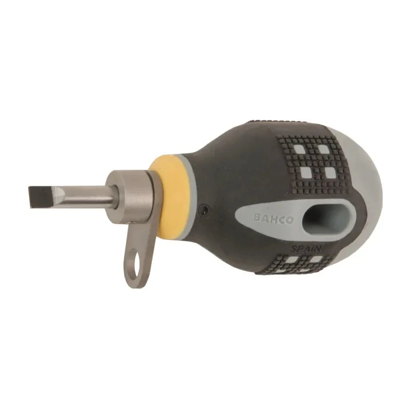 Bahco Stubby Screwdriver, 25 mm Alloy Steel Blade, Insulated, 83mm Overall Length TAHBE-8350