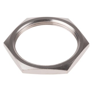 RS PRO Nickel Plated Brass Cable Gland Locknut M40 Thread United Kingdom 127-388