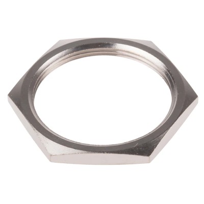 RS PRO Nickel Plated Brass Cable Gland Locknut M40 Thread United Kingdom 127-388