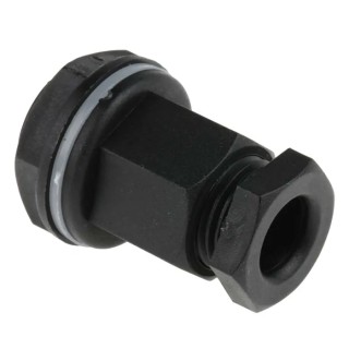 RS PRO Black Plastic Cable Gland M20 Thread, 7 mm Min. to 10.5 mm Max. Cable Diameter, IP55, Locknut Included 127-631