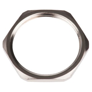 RS PRO Brass Cable Gland Locknut M32 Thread Nickel Plated, UK Origin 127-495
