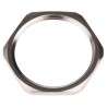 RS PRO Brass Cable Gland Locknut M32 Thread Nickel Plated, UK Origin 127-495