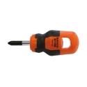 Bahco Stubby Screwdriver PH2 Tip 25 mm Blade Alloy Steel Rubber Grip Spain B195.002.025