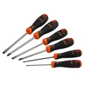 Bahco Phillips and Slotted Standard Screwdriver Set 6-Piece B219.006