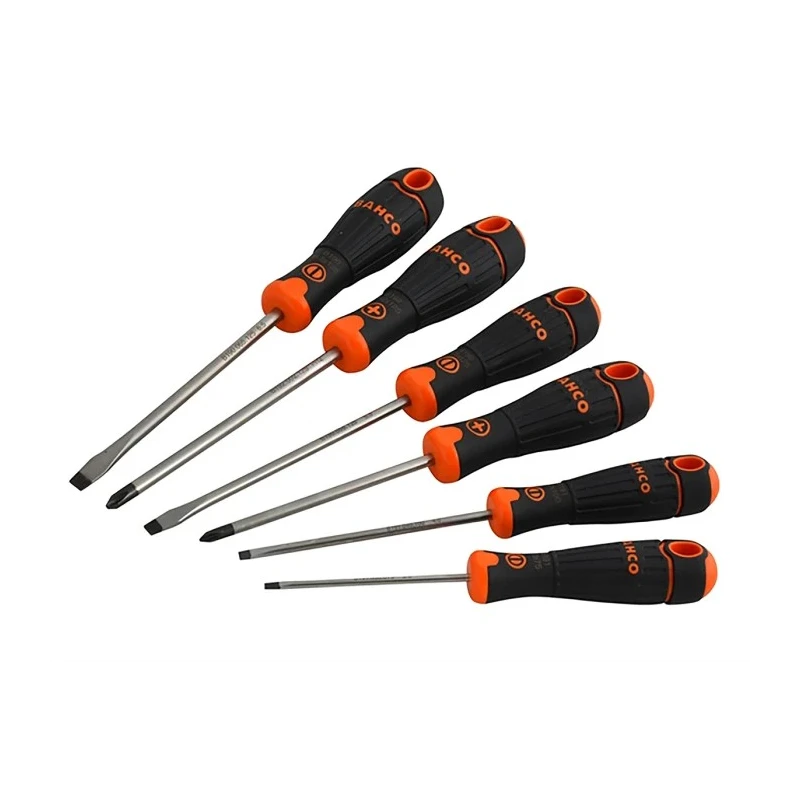 Bahco Phillips and Slotted Standard Screwdriver Set 6-Piece B219.006