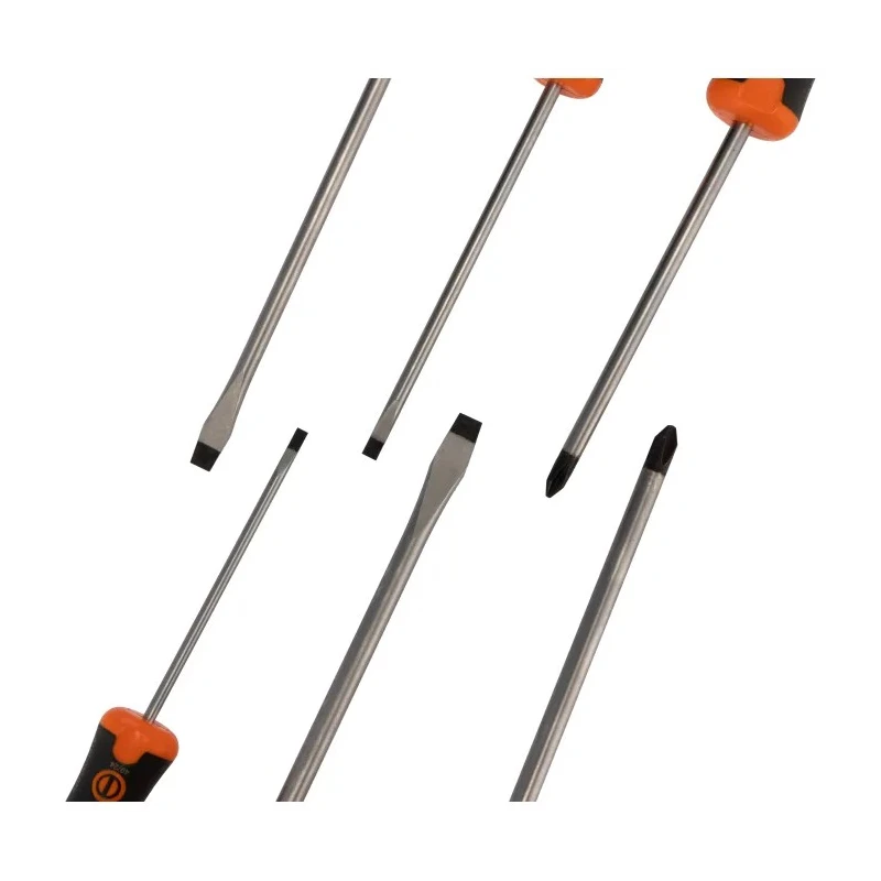Bahco Phillips and Slotted Standard Screwdriver Set 6-Piece B219.006