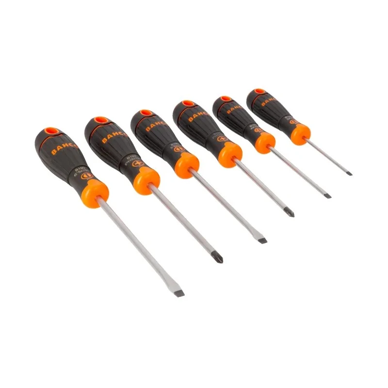 Bahco Phillips and Slotted Standard Screwdriver Set 6-Piece B219.006
