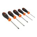 Bahco Pozidriv and Slotted Standard Screwdriver Set, 5-Piece, Model B219.015