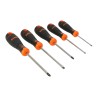 Bahco Pozidriv and Slotted Standard Screwdriver Set, 5-Piece, Model B219.015