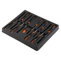 Bahco Phillips Pozidriv Slotted Square Standard Screwdriver Set 10-Piece B219.010