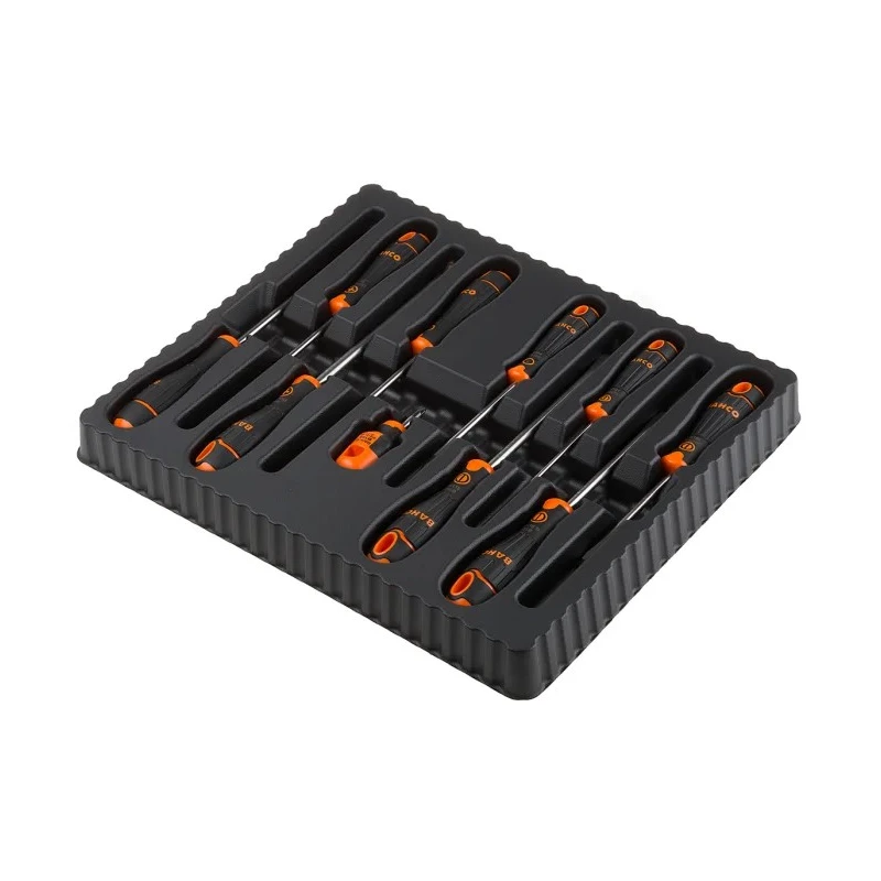 Bahco Phillips Pozidriv Slotted Square Standard Screwdriver Set 10-Piece B219.010