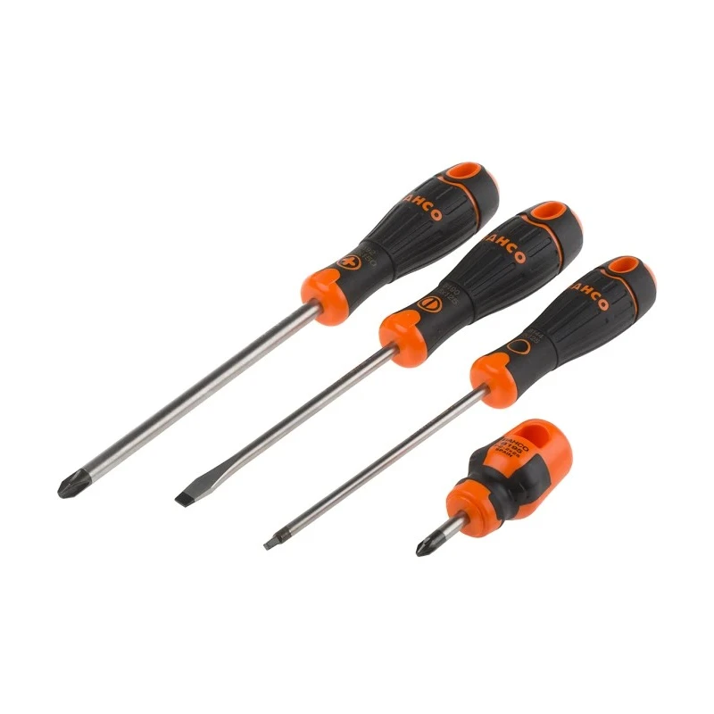 Bahco Phillips Pozidriv Slotted Square Standard Screwdriver Set 10-Piece B219.010