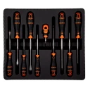 Bahco Phillips Pozidriv Slotted Square Standard Screwdriver Set 10-Piece B219.010