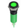 RS PRO Green Panel Mount Indicator 220V AC 3mA Solder Lug Termination IP67 Flush Bezel 124-6406