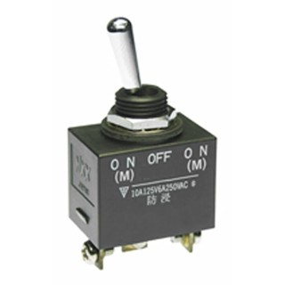 NKK Switches Toggle Switch Panel Mount Momentary-Off-Momentary SPDT Screw Terminal 30 V dc 125 V ac WT18T