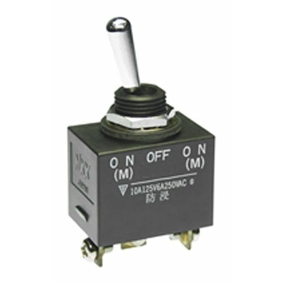 NKK Switches Toggle Switch Panel Mount Momentary-Off-Momentary SPDT Screw Terminal 30 V dc 125 V ac WT18T