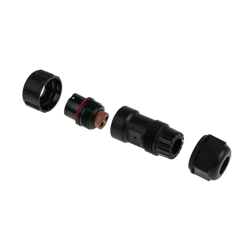 RS PRO Circular Connector, 2 Contacts, Cable Mount, Plug, Female, IP68, 17 mm Shell, Gold Plated Brass Contacts 124-6658