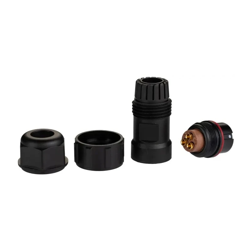RS PRO Circular Connector 3 Contacts Cable Standard Plug Female IP68 500V 10A Threaded Crimp Termination 124-6659