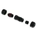 RS PRO Circular Connector Cable Plug, 2 Contacts, Male, IP68, 500V, 10A, Threaded, Shell Size 17 mm 124-6661