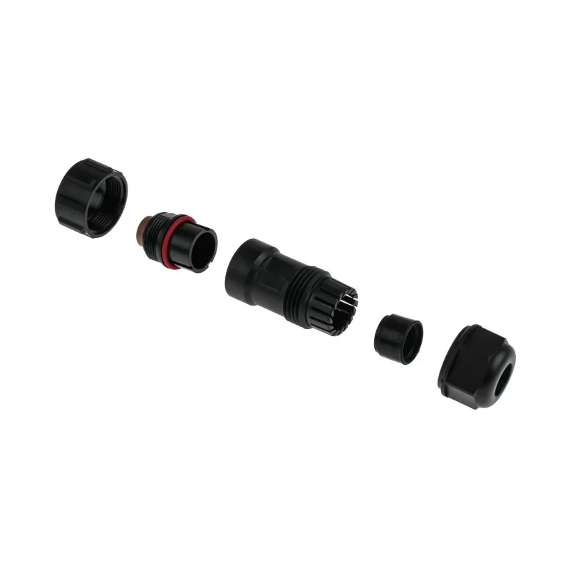 RS PRO Circular Connector Cable Plug, 2 Contacts, Male, IP68, 500V, 10A, Threaded, Shell Size 17 mm 124-6661