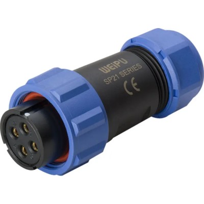 RS PRO Industrial Circular Connector 3 Contacts Cable Mount Plug Female IP68 500V 10A 124-6684