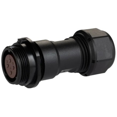 RS PRO Circular Connector Cable Mount, 4 Contacts, Standard Size, Plug and Socket, Male/Female, , Threaded Mating IP68