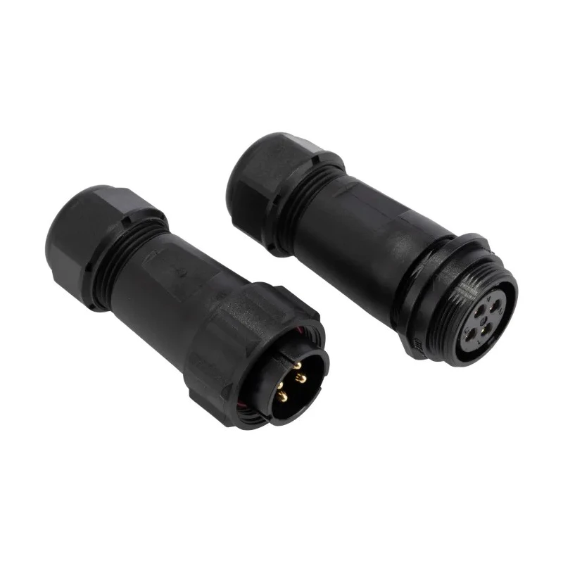 RS PRO Circular Connector, 4 Contacts, Cable Mount, Threaded, IP68, 10A, 500V, Polyamide 66 & Polycarbonate Housing IP68