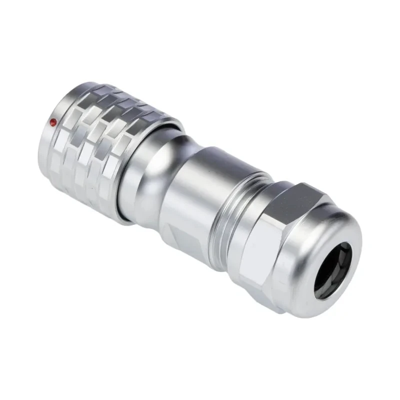 RS PRO Industrial Circular Connector 4 Contacts Cable Mount Plug Male 200V IP67 Chrome Plated Brass 124-6745