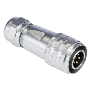 RS PRO Circular Connector 5 Contacts Cable M12 Connector Plug Male IP67 124-6742