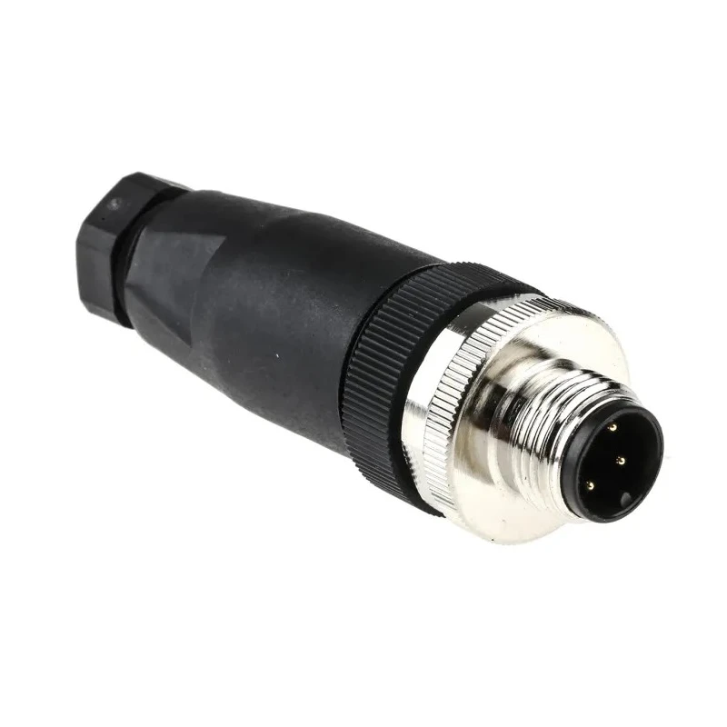 TE Connectivity Circular Connector Cable Mount Plug, Male, 4 Contacts, M12, 250V, 4A, IP67, T411 Series T4111001041-000