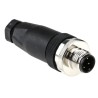 TE Connectivity Circular Connector Cable Mount Plug, Male, 4 Contacts, M12, 250V, 4A, IP67, T411 Series T4111001041-000
