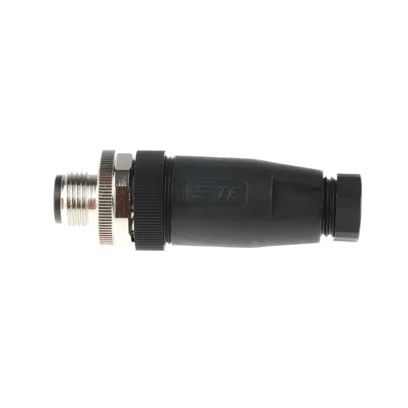 TE Connectivity Circular Connector Cable Mount Plug, Male, 4 Contacts, M12, 250V, 4A, IP67, T411 Series T4111001041-000