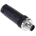 TE Connectivity Circular Connector 5 Contacts Cable M12 Plug Male IP67 Nylon Housing T4111002051-000