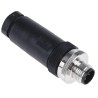 TE Connectivity Circular Connector 5 Contacts Cable M12 Plug Male IP67 Nylon Housing T4111002051-000