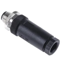 TE Connectivity Circular Connector 5 Contacts Cable M12 Plug Male IP67 Nylon Housing T4111002051-000