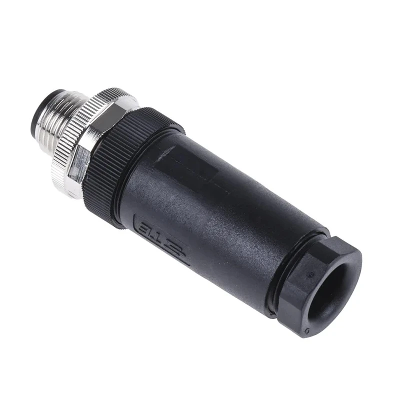 TE Connectivity Circular Connector 5 Contacts Cable M12 Plug Male IP67 Nylon Housing T4111002051-000