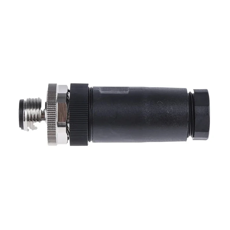 TE Connectivity Circular Connector 5 Contacts Cable M12 Plug Male IP67 Nylon Housing T4111002051-000
