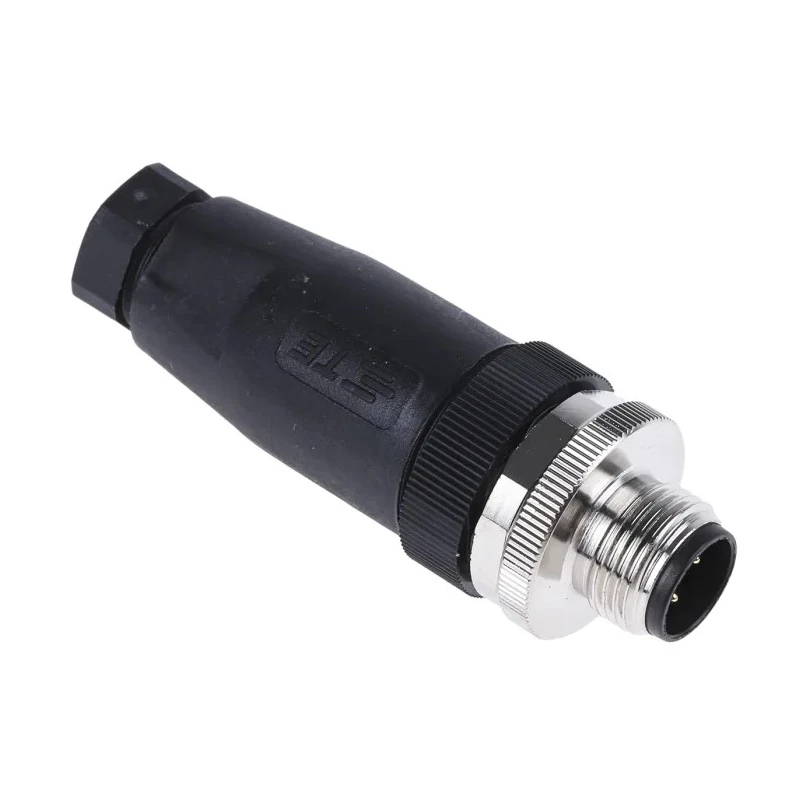 TE Connectivity Circular Connector Cable Mount, 5 Contacts, M12 Plug Male, IP67, Screw Termination, 125V T4111001051-000