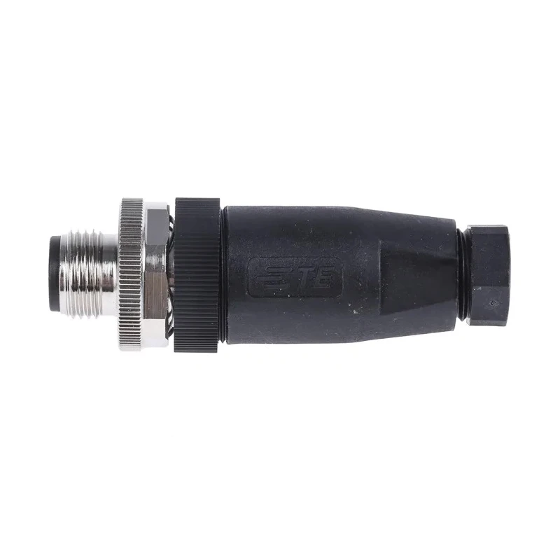 TE Connectivity Circular Connector Cable Mount, 5 Contacts, M12 Plug Male, IP67, Screw Termination, 125V T4111001051-000