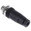 TE Connectivity Circular Connector Cable Mount, 5 Contacts, M12 Plug Male, IP67, Screw Termination, 125V T4111001051-000