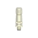 TE Connectivity Industrial Circular Connector 4 Contacts Cable M12 Plug Male IP67 Brass Gold Plated T4111011041-000