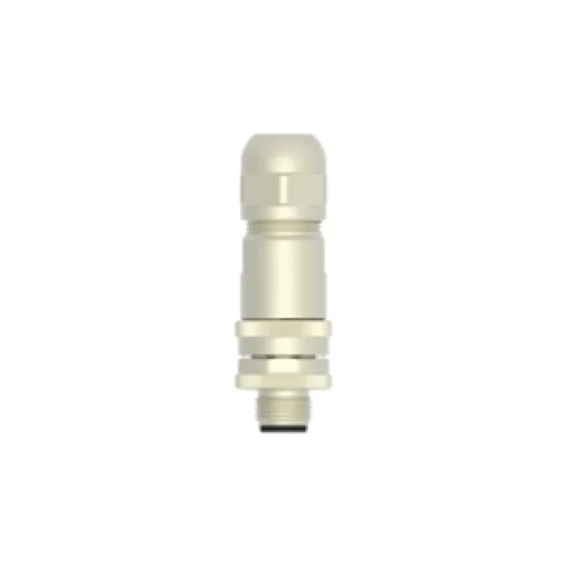 TE Connectivity Industrial Circular Connector 4 Contacts Cable M12 Plug Male IP67 Brass Gold Plated T4111011041-000